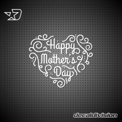 Happy Mothers Day Sticker - Ornamental